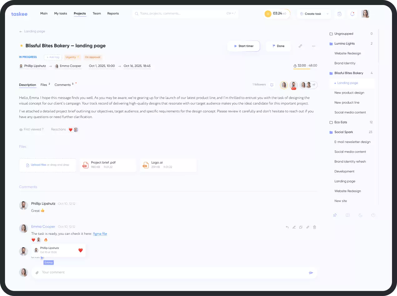 screenshot of page