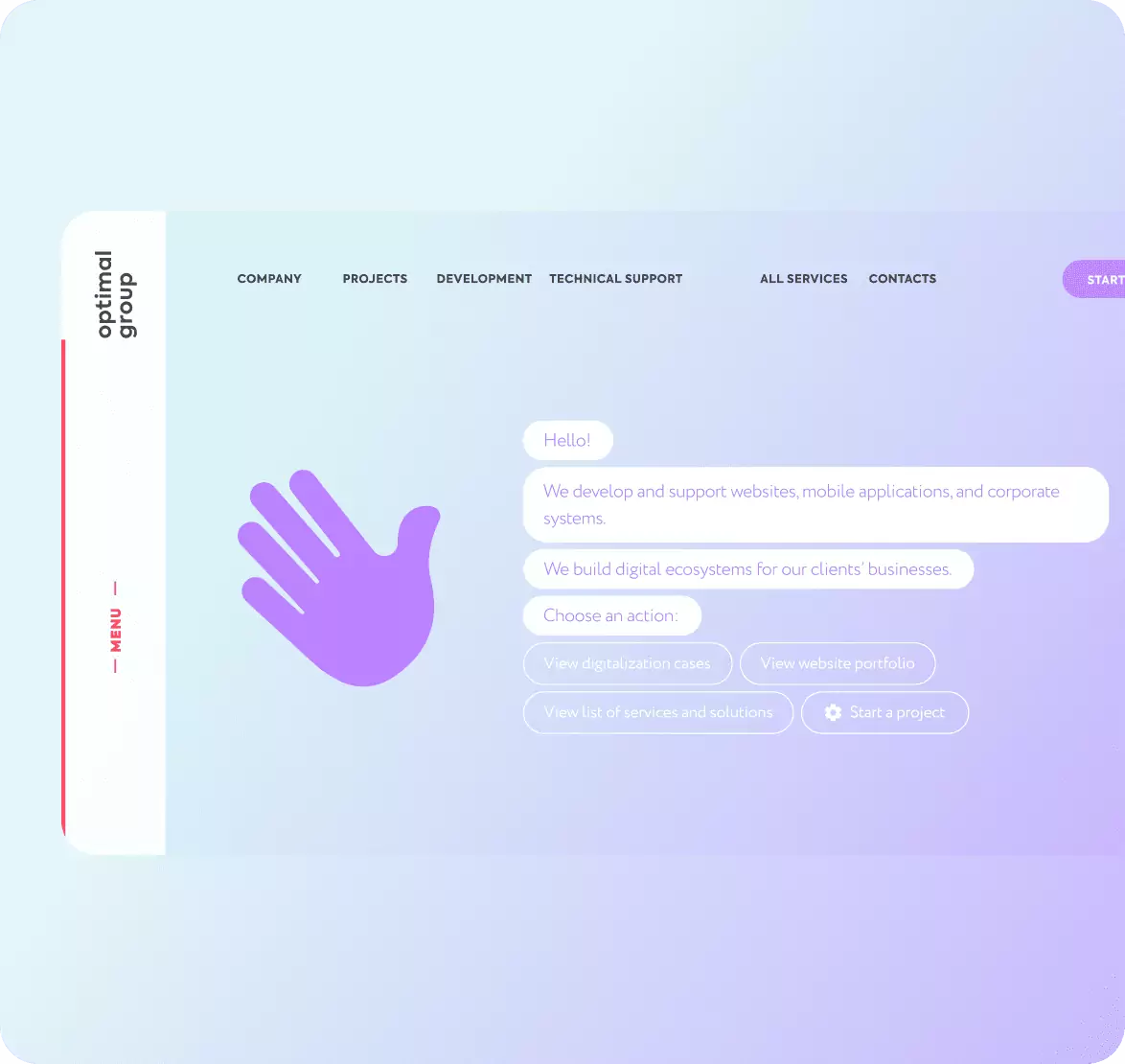 Case Optimal Site – desenvolvimento de site corporativo