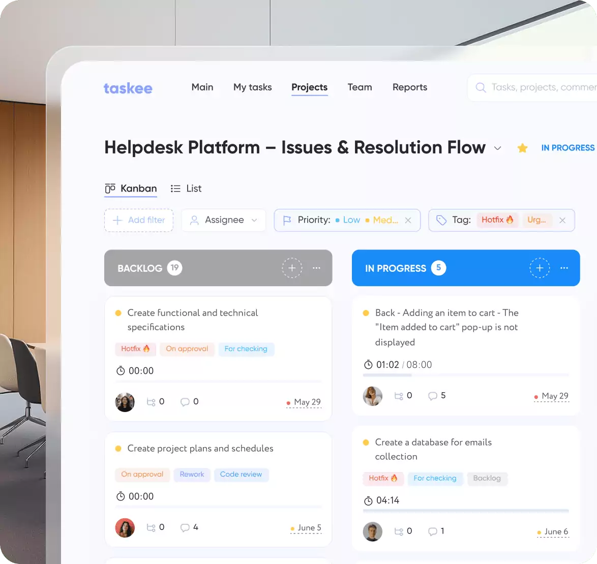 Taskee – aplicativo móvel para gerenciamento de tarefas
